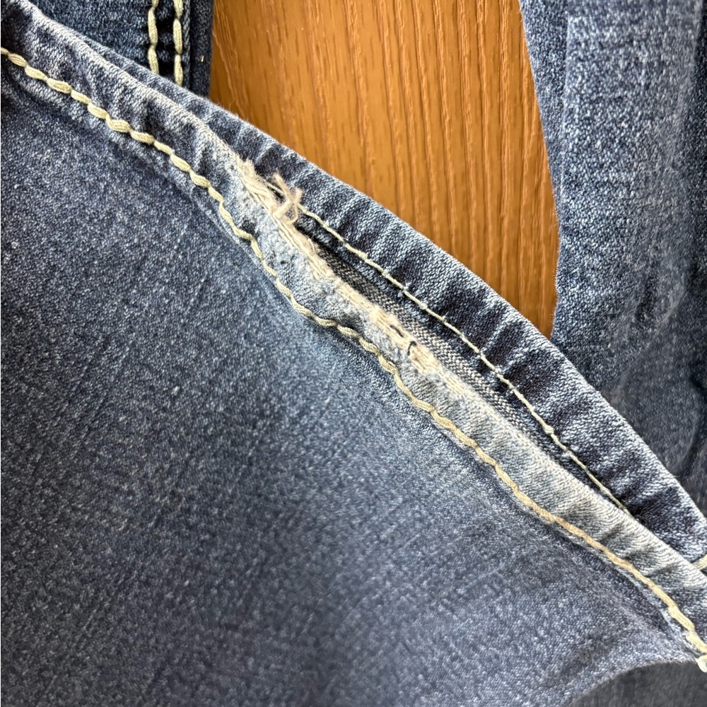 Bold Stitch Blue Asphalt Jeans - Picture 3 of 6